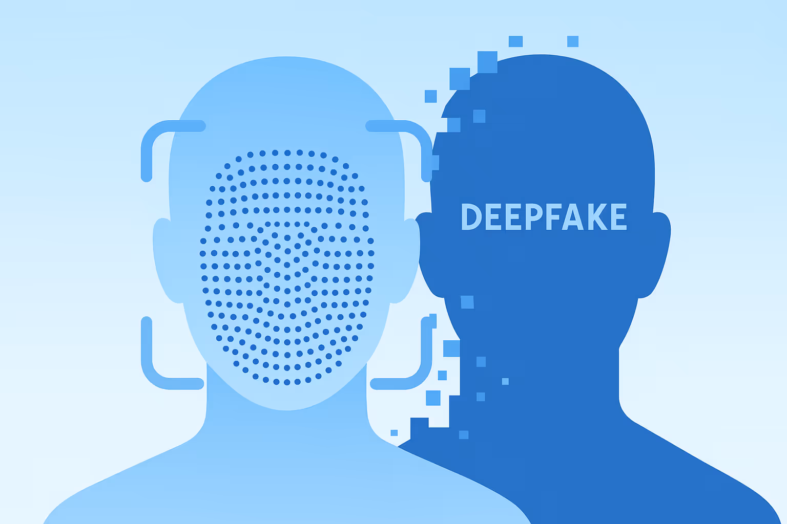 The illustration of a deepfake passing a KYC.