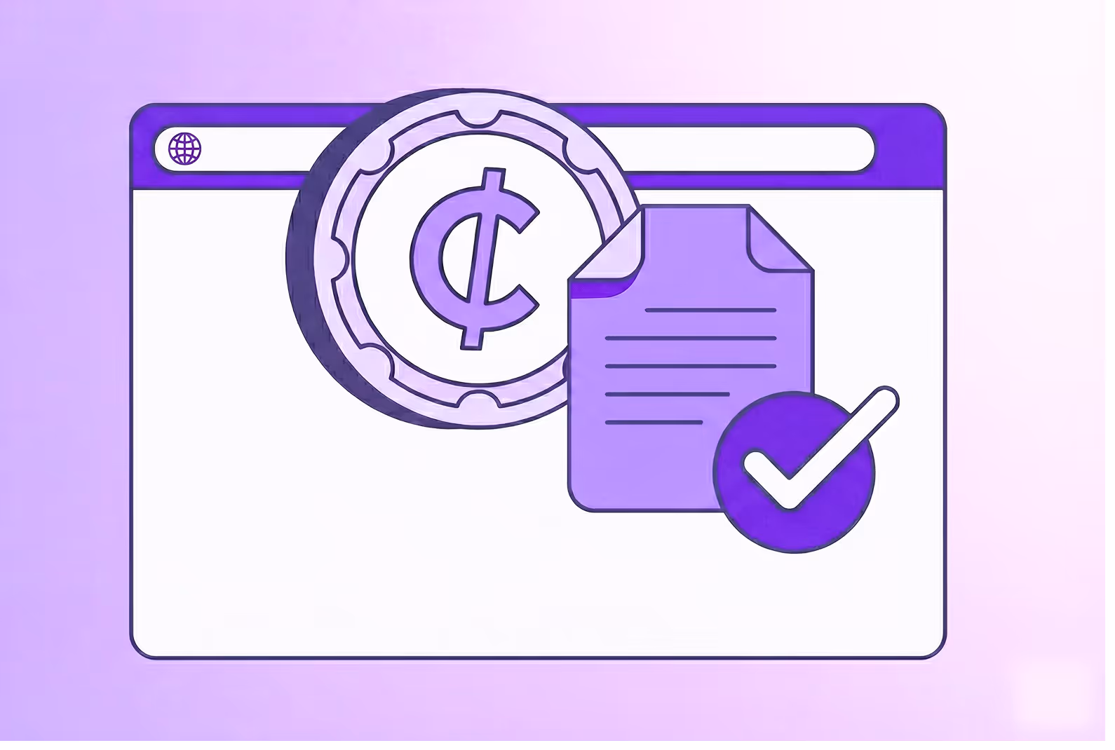 An illustration of a crypto transaction monitor.