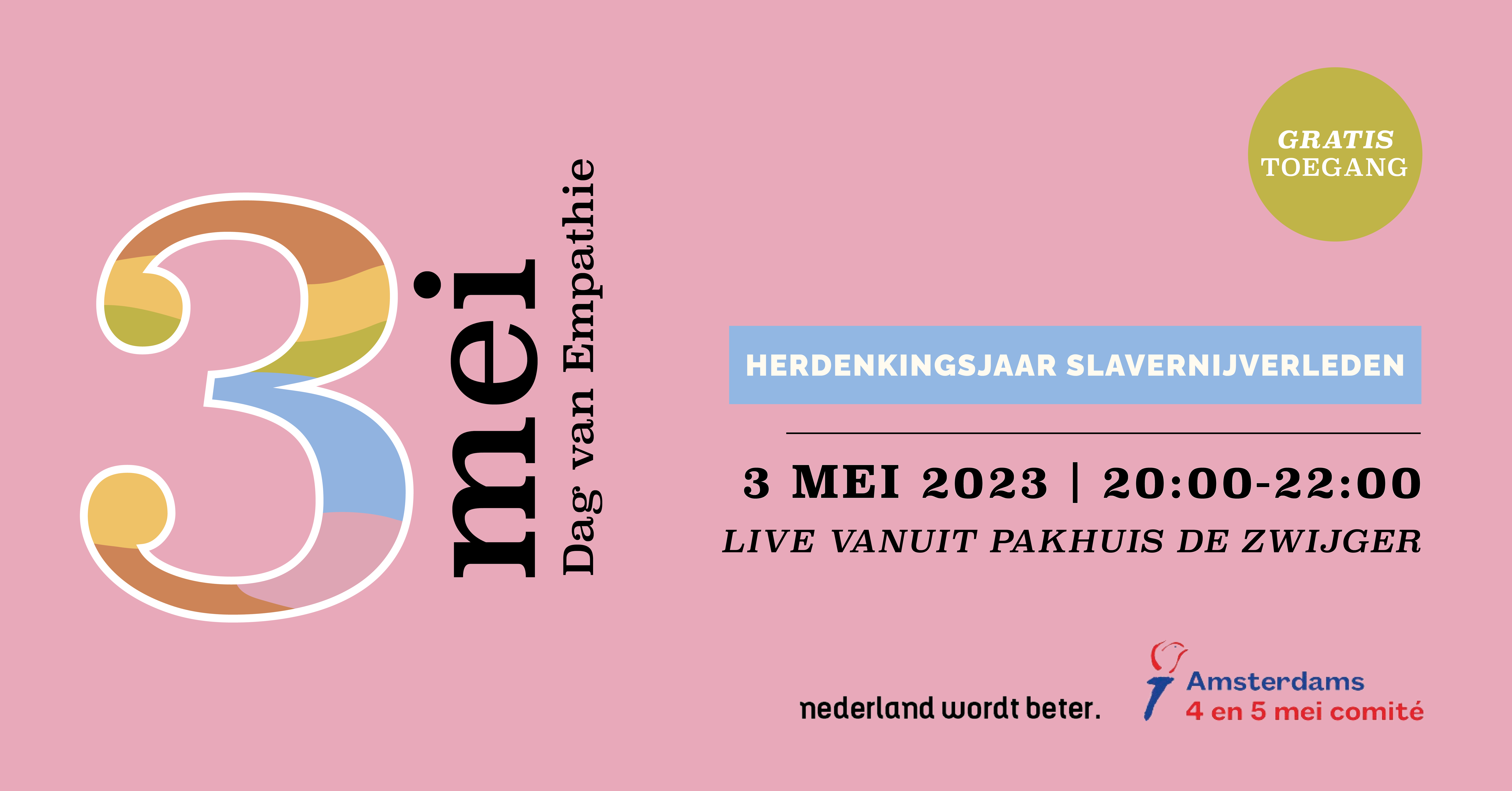 3 Mei: Nationale Dag Van Empathie 2023 | Herdenkingsjaar Slavernijverleden