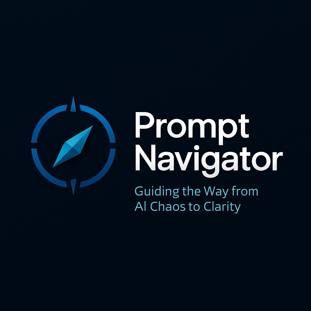 AI Conductor Logo: Illustration of person orchestrating multiple AI tools from one dashboard.