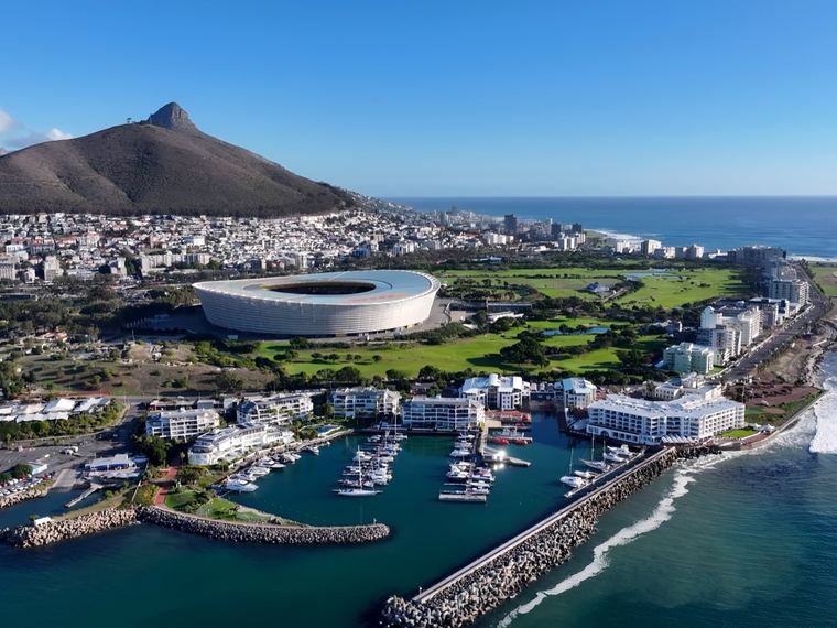 Cape Town's Atlantic seaboard from the air