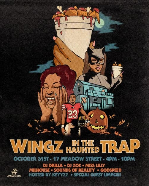 Wingz in The Trap: Halloween Edition event flyer