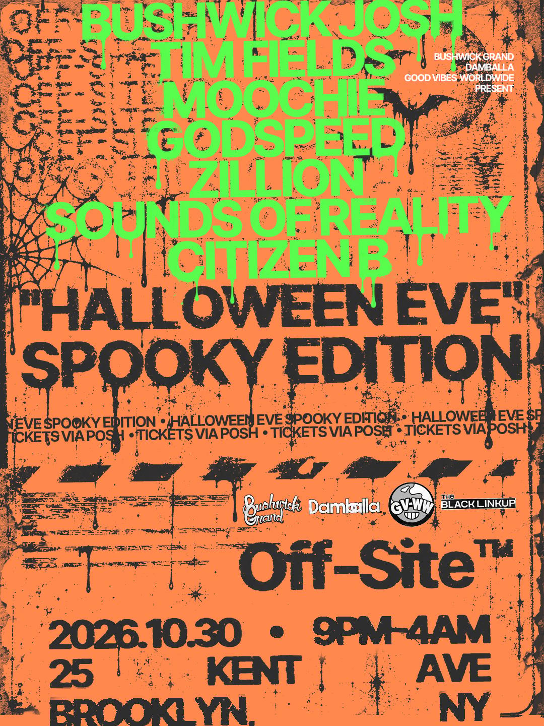 The Off-Site Party -Halloween Eve Costume Party @ VESPER event flyer