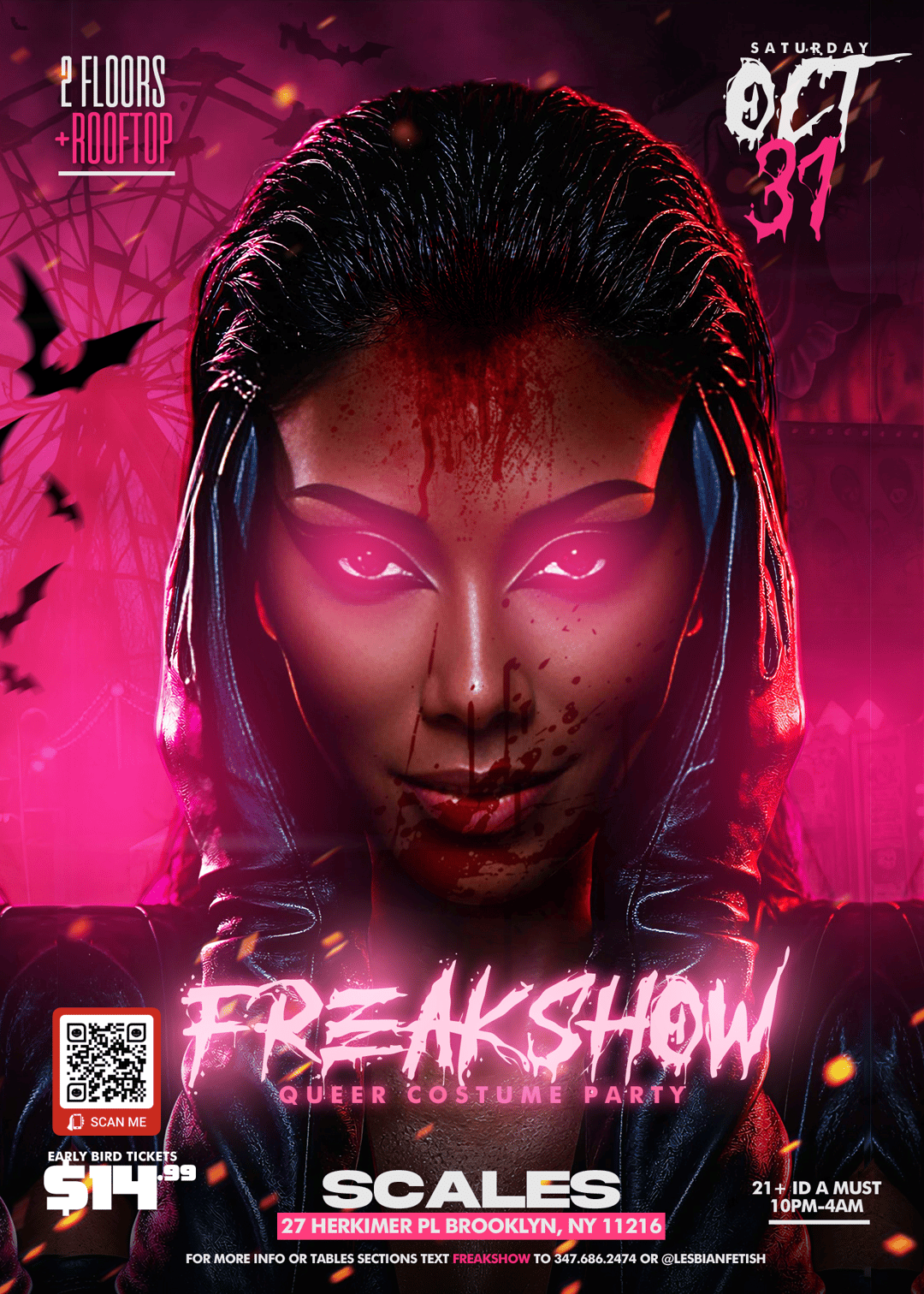 FREAK SHOW ( QUEER HALLOWEEN PARTY ) event flyer