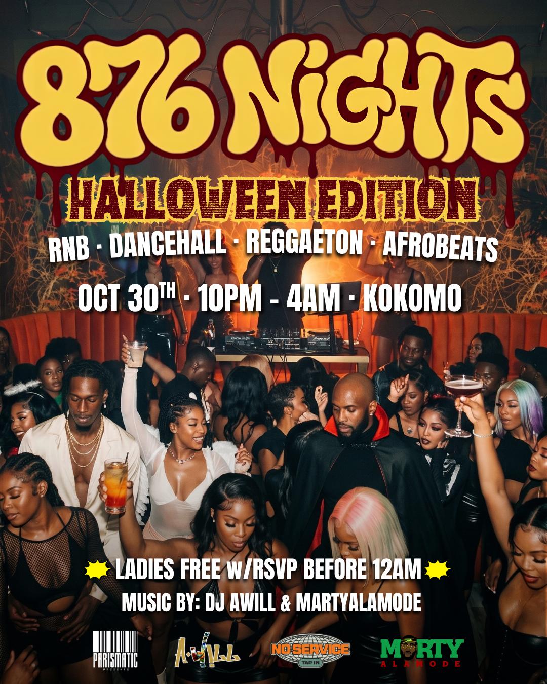 876 Nights | Halloween Edition event flyer