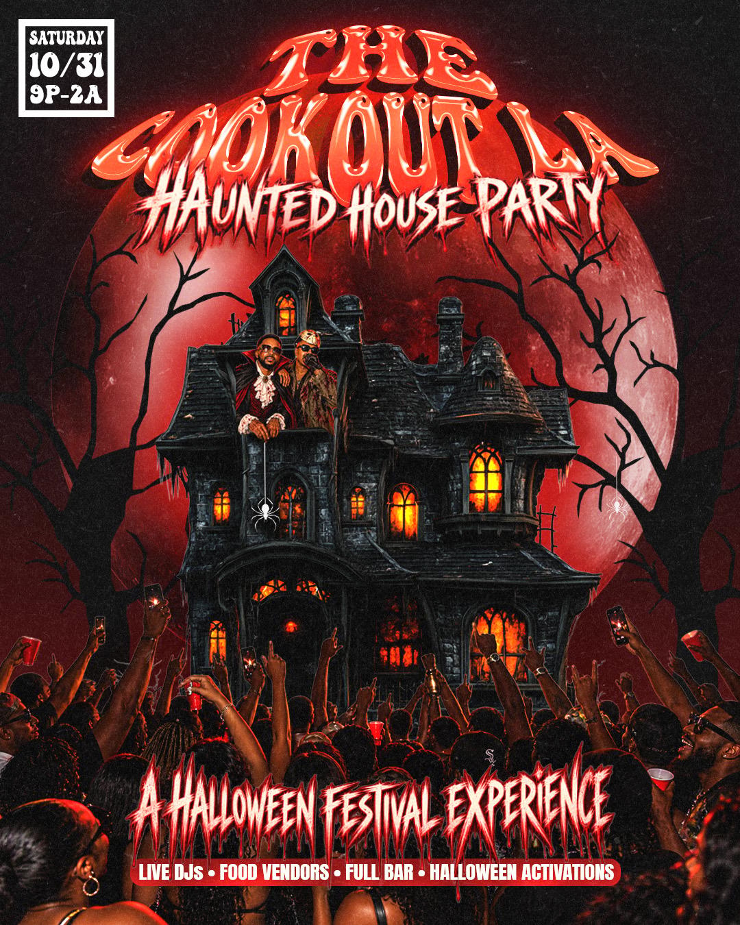 THE COOKOOUT LA: HAUNTED HOUSE PARTY event flyer
