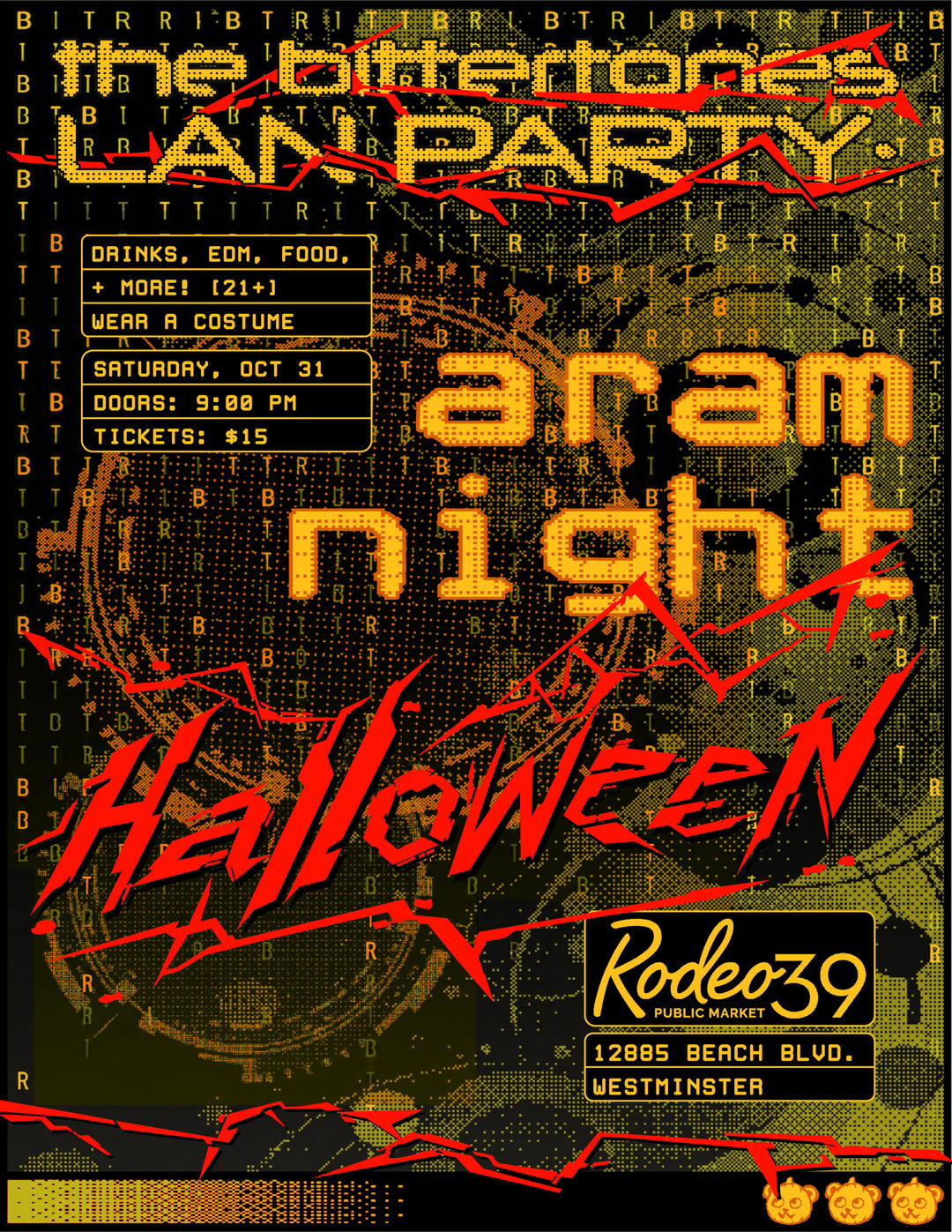 LAN PARTY – ARAM NIGHT [HALLOWEEN] event flyer