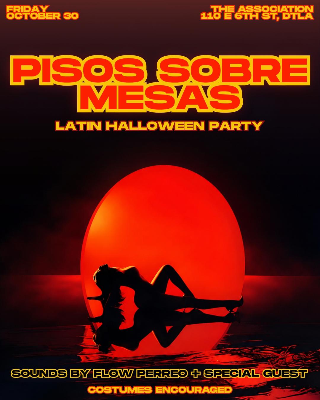 Pisos Sobre Mesas Halloween Party event flyer