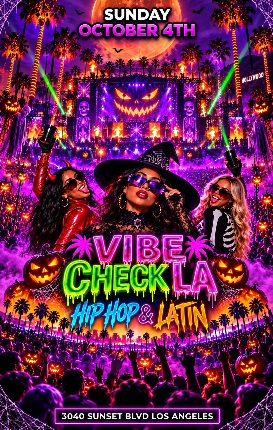 18+ 🎃 VIBE CHECK: Halloween Edition event flyer