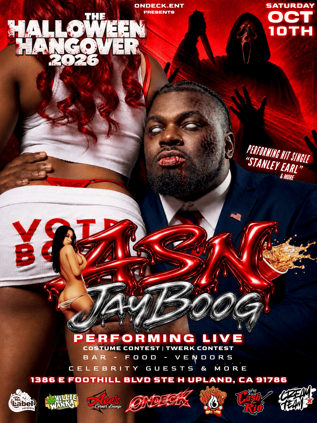 Halloween Hangover: ASN JayBoog Performing Live!! event flyer