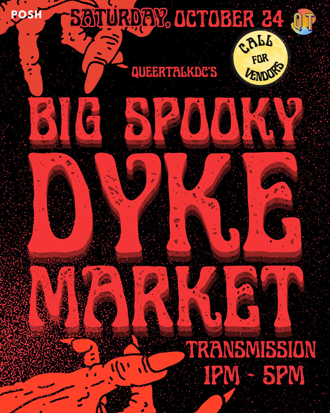 BIG SPOOKY DYKE MARKET event flyer