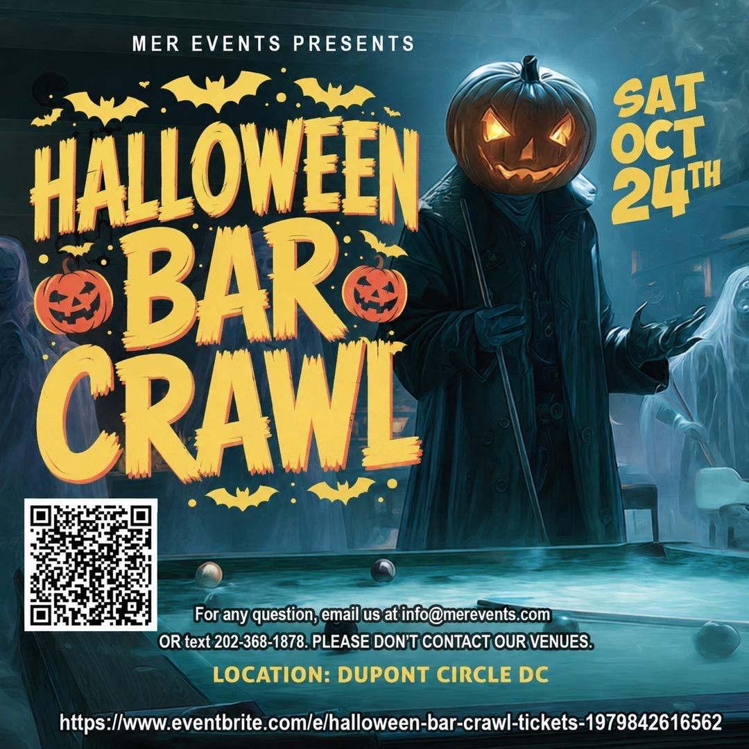 Halloween  Bar   Crawl  [10/24] event flyer