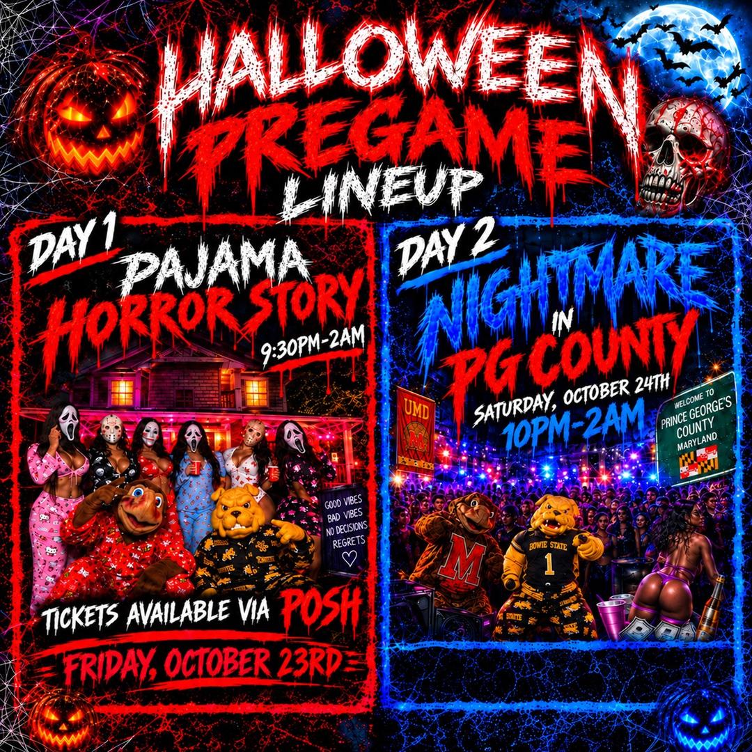 Halloween Pregame Lineup event flyer