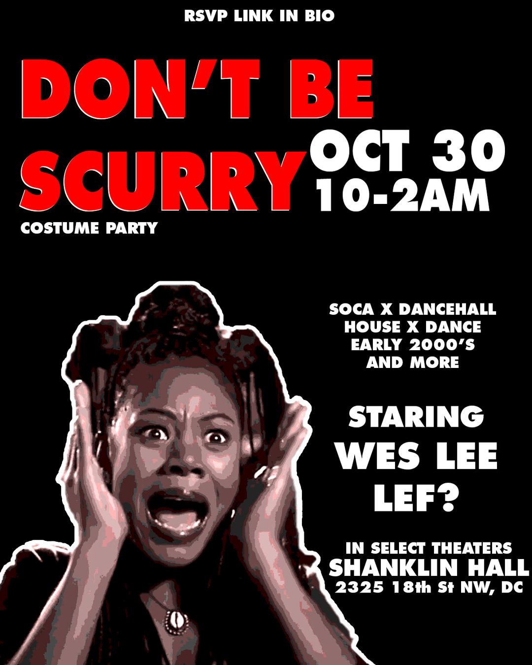 NIGHTMARE BEFORE HALLOWEEN event flyer