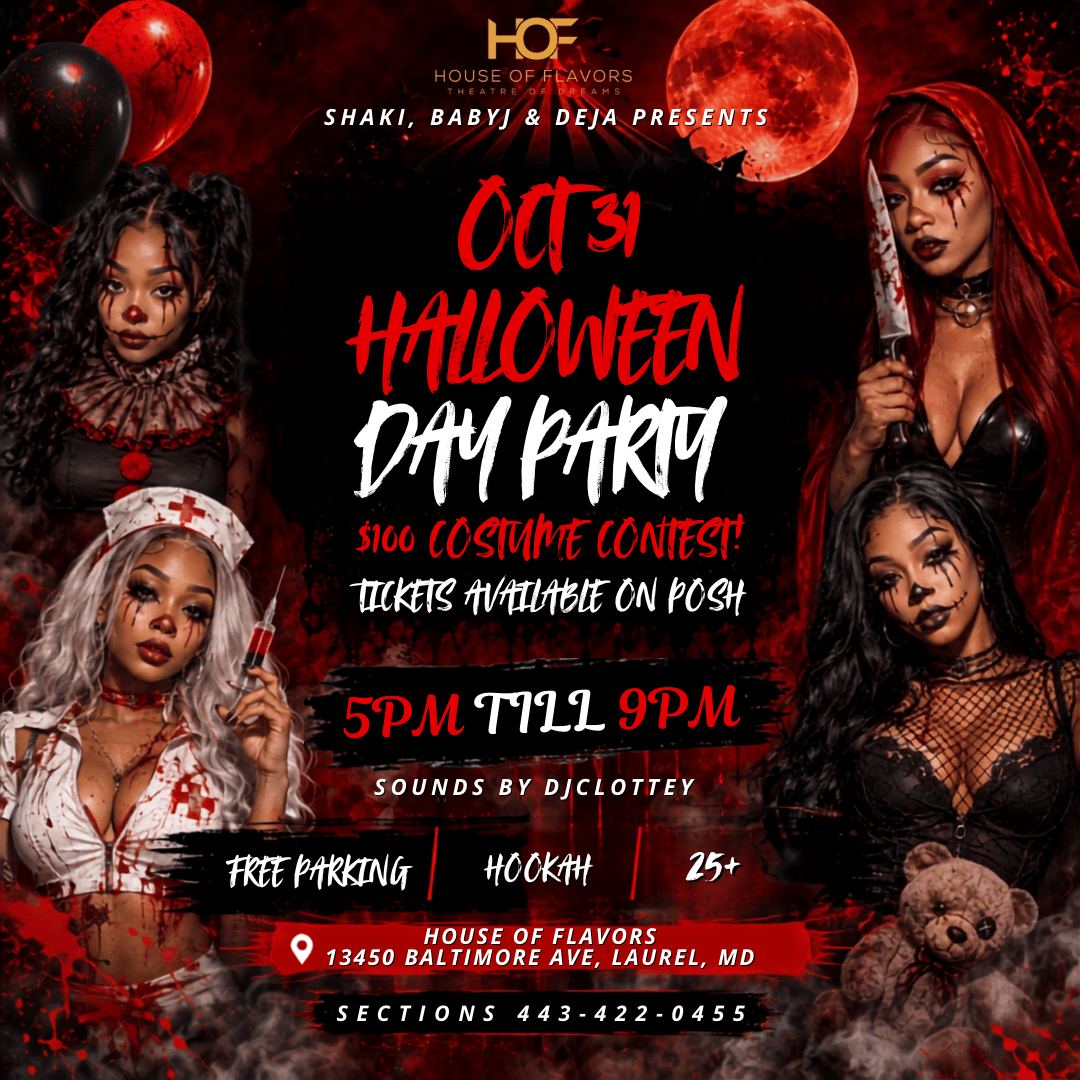 Halloween Day Party event flyer