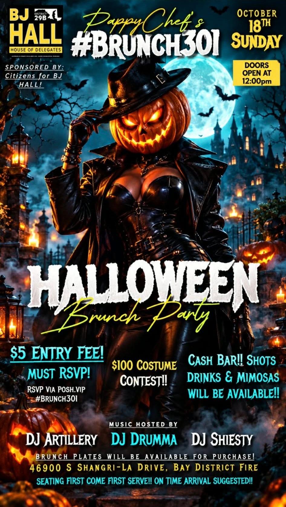 #Brunch301 Halloween Party! event flyer