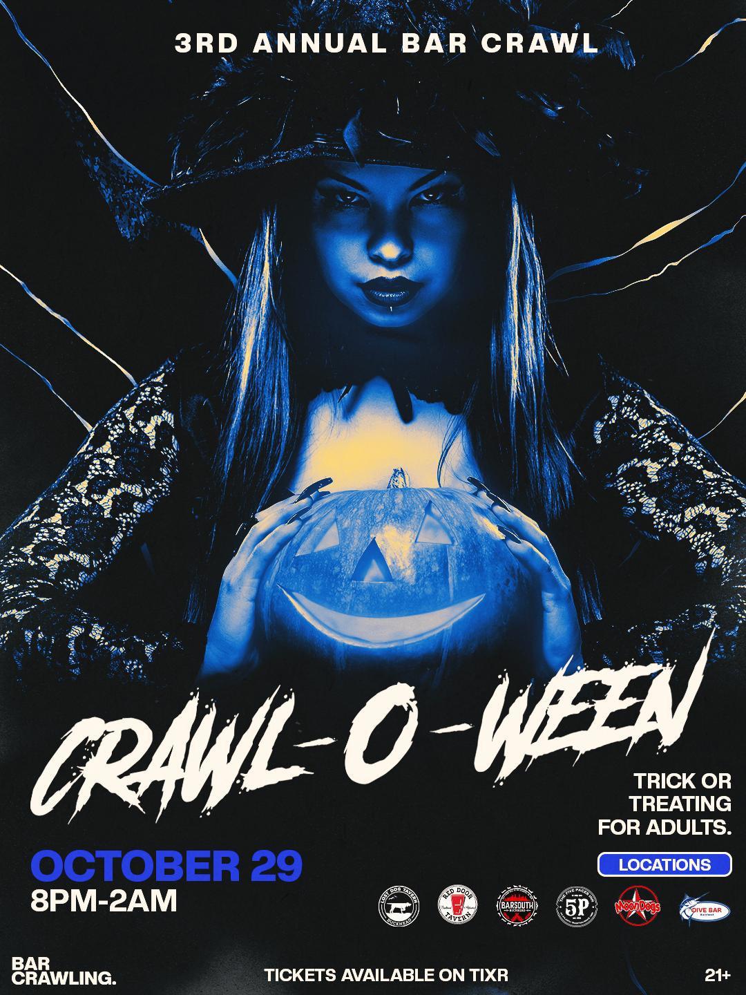 Buckhead's Annual Halloween Crawl event flyer