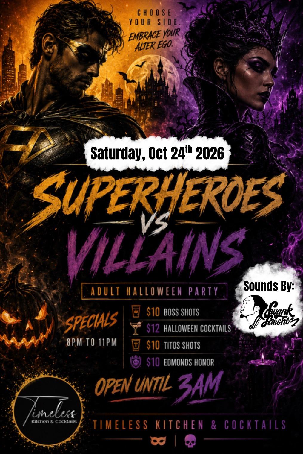 Halloween Party @ Timeless Kitchen & Cocktails event flyer