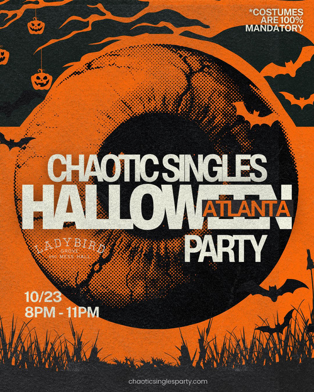 Chaotic Singles HALLOWEEN Party (Atlanta) event flyer