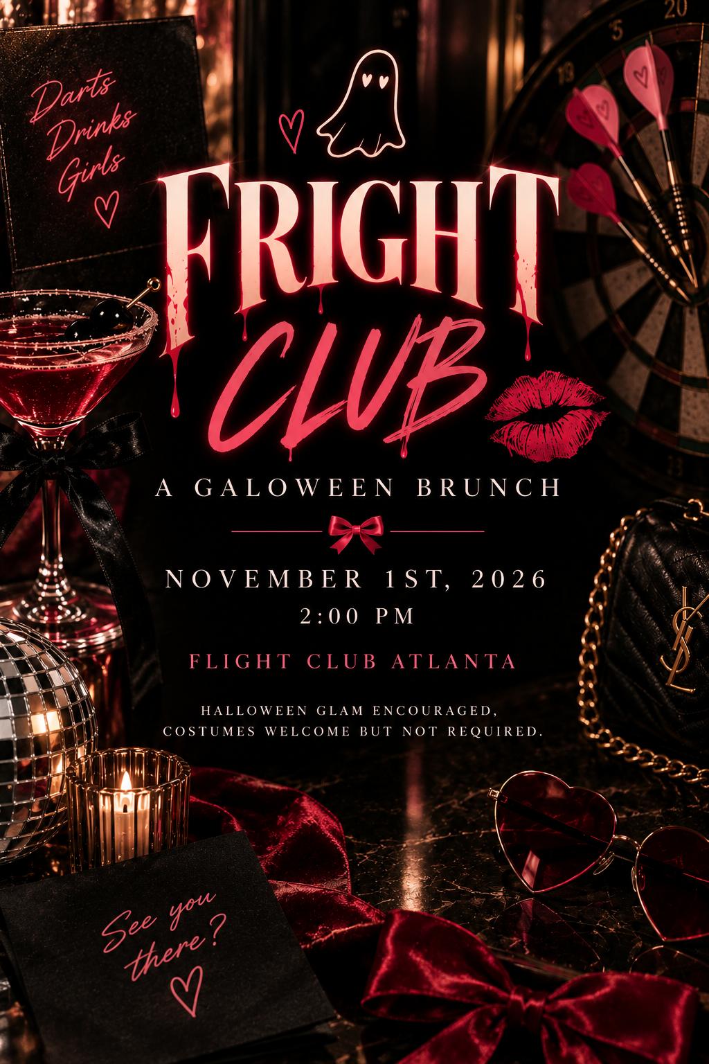 Fright Club: A Galoween brunch event flyer