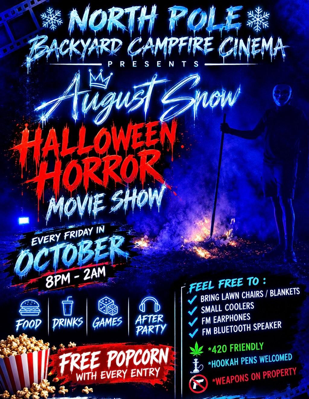 🎥🍿Halloween Horror Movie Show 10/09 event flyer