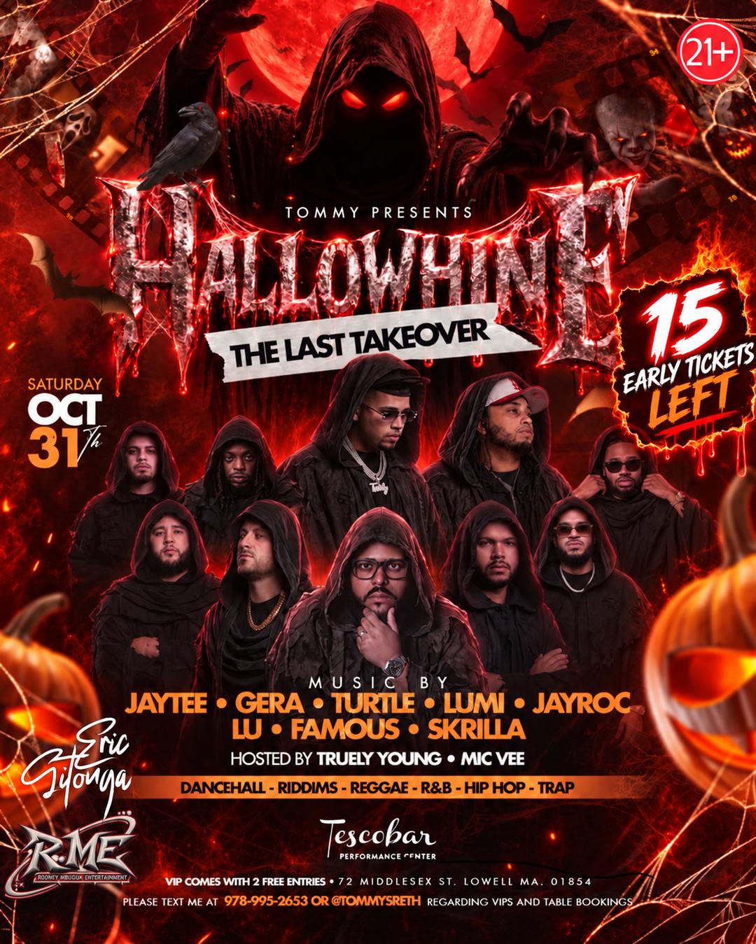 Hallowhine (The Last Takeover) event flyer