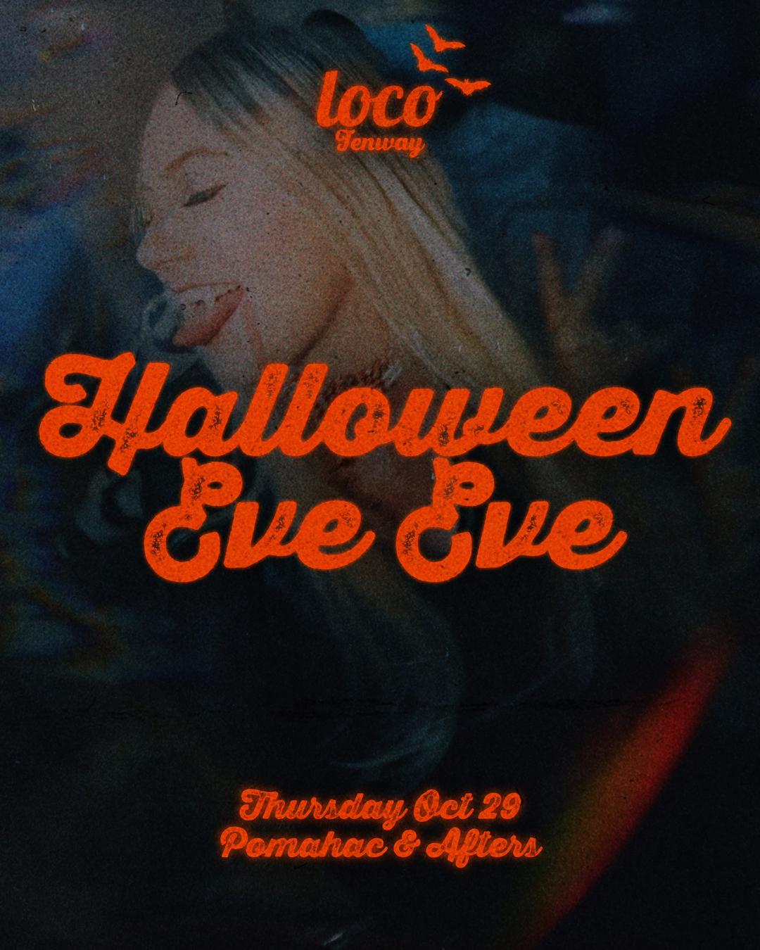 Halloween Eve Eve event flyer