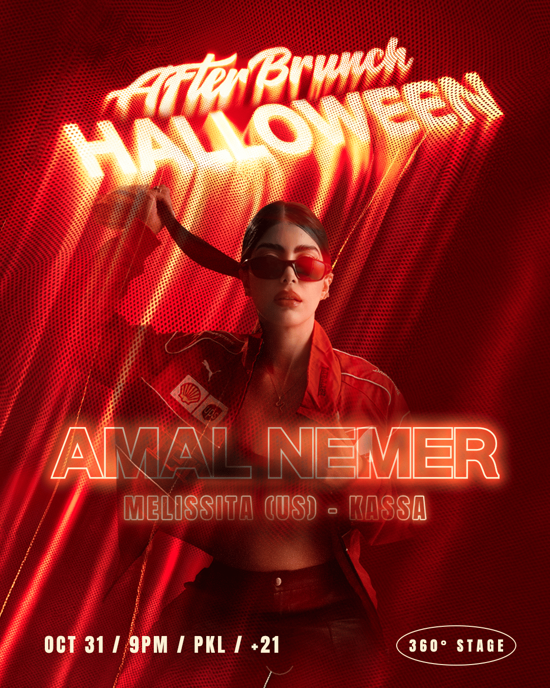 After Brunch Halloween with Amal Nemer event flyer