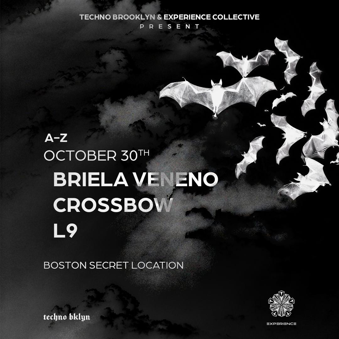 EXPERIENCE X TECHNO BROOKLYN HALLOWEEN DAY 1 event flyer