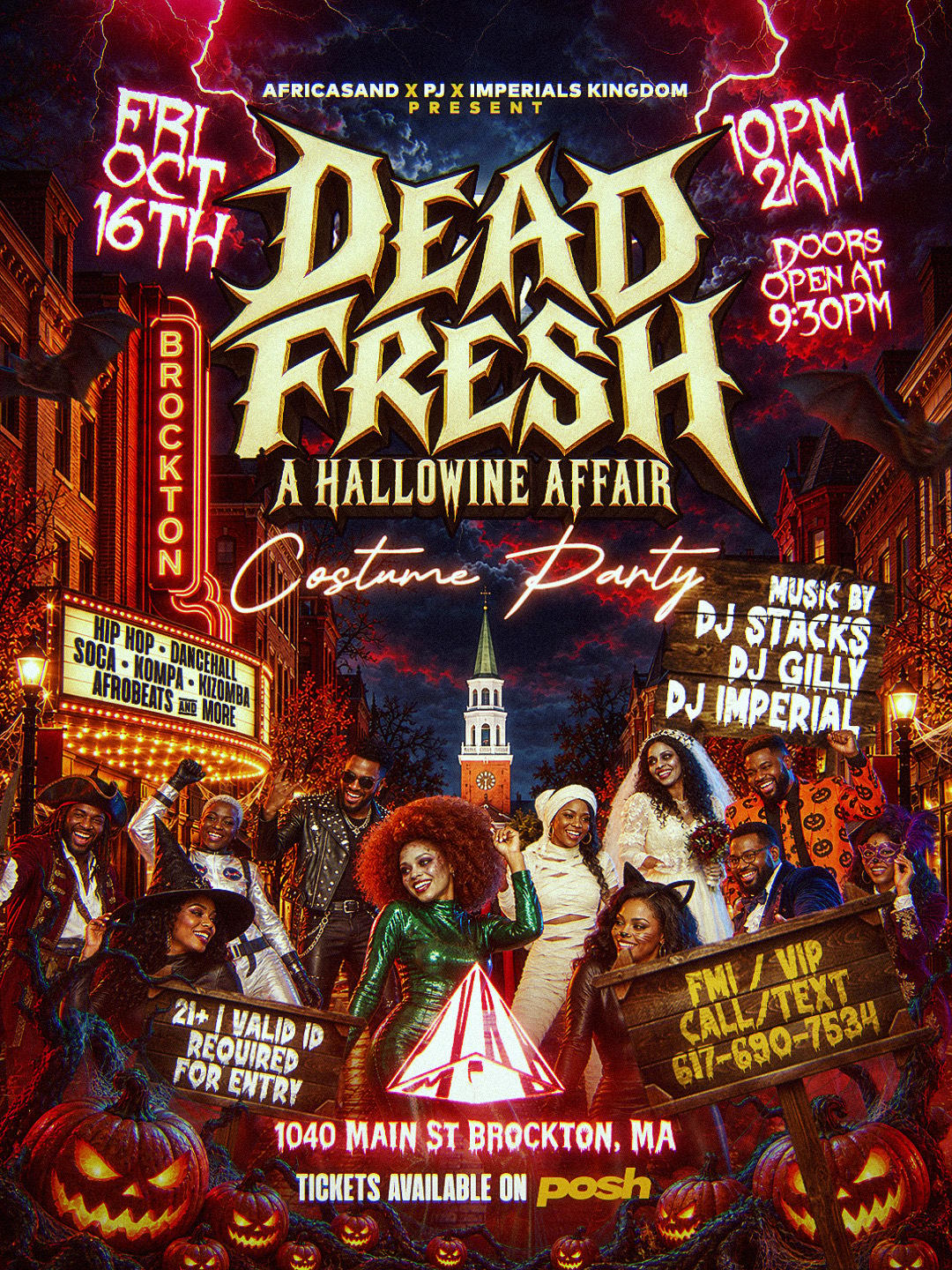Dead Fresh: A Hallowine Affair event flyer