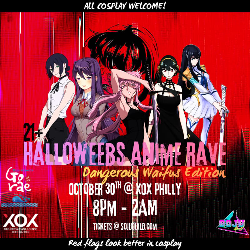 🎃 HALLOWEEBS: Dangerous Waifus Edition 🔪💋 event flyer