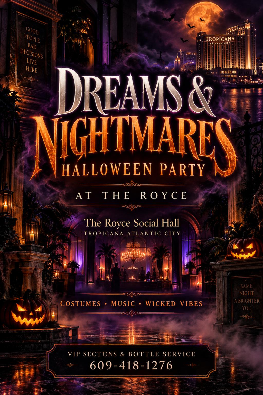 DREAMS & NIGHTMARES: HALLOWEEN PARTY event flyer