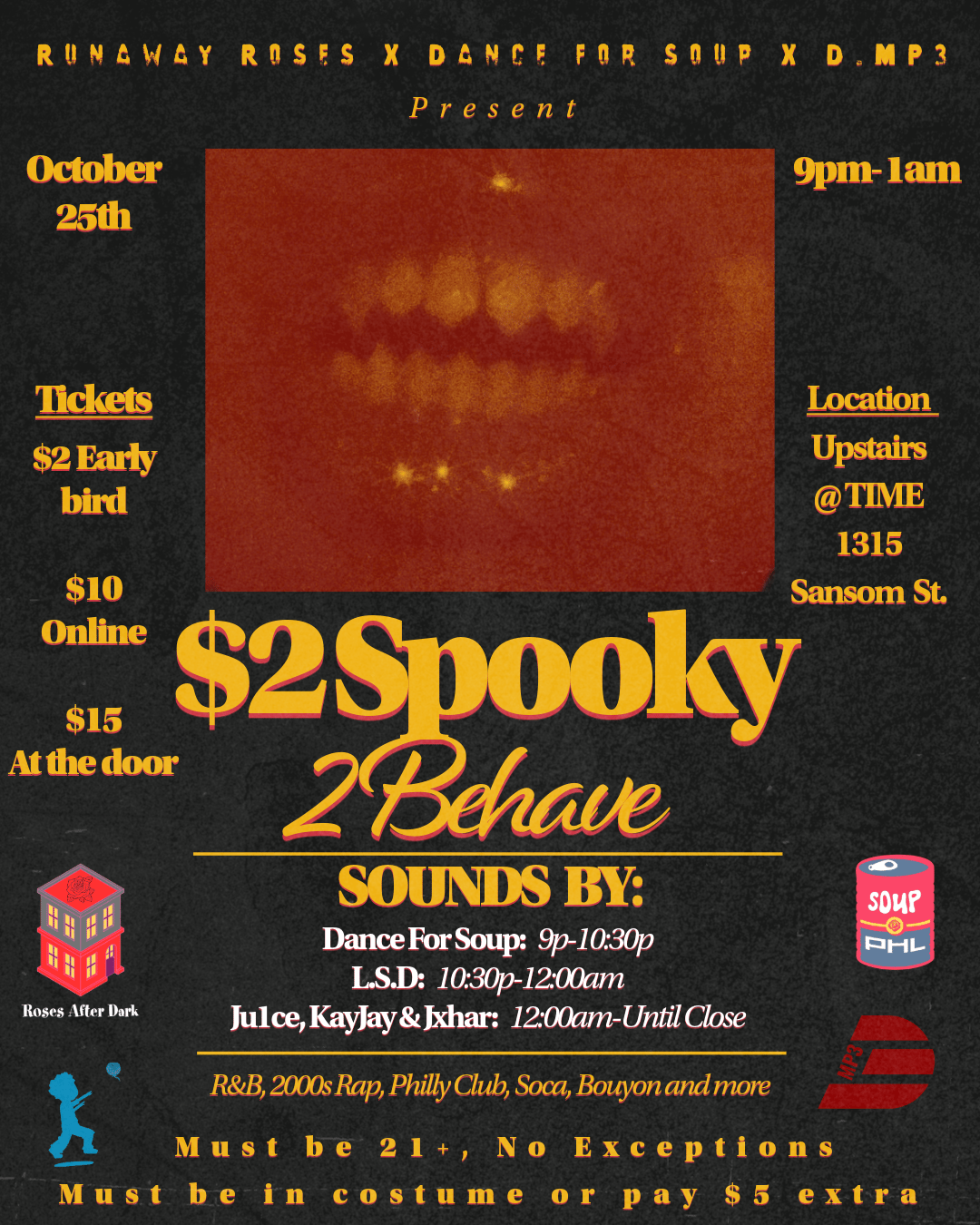$2 Spooky 2 Behave (A Halloween Bashment) event flyer