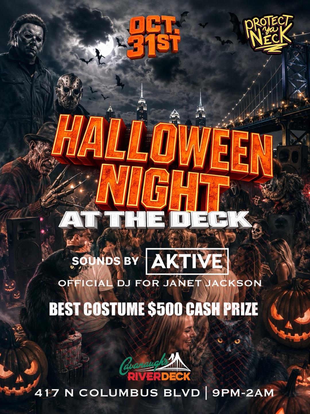 Protect Ya Neck: Halloween Edition event flyer