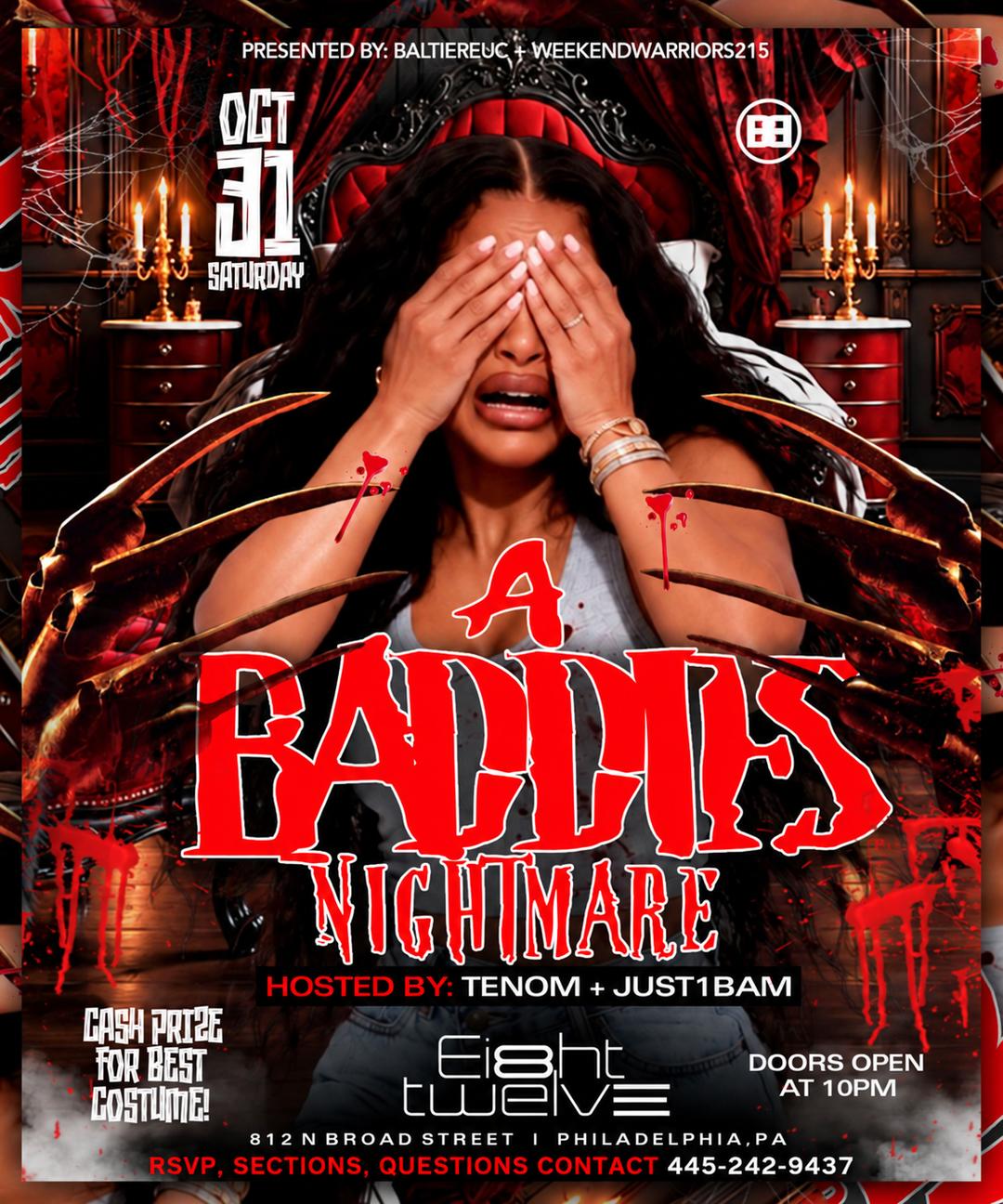 “A Baddies Nightmare” Halloween @ 812 🎃😈🫣 event flyer