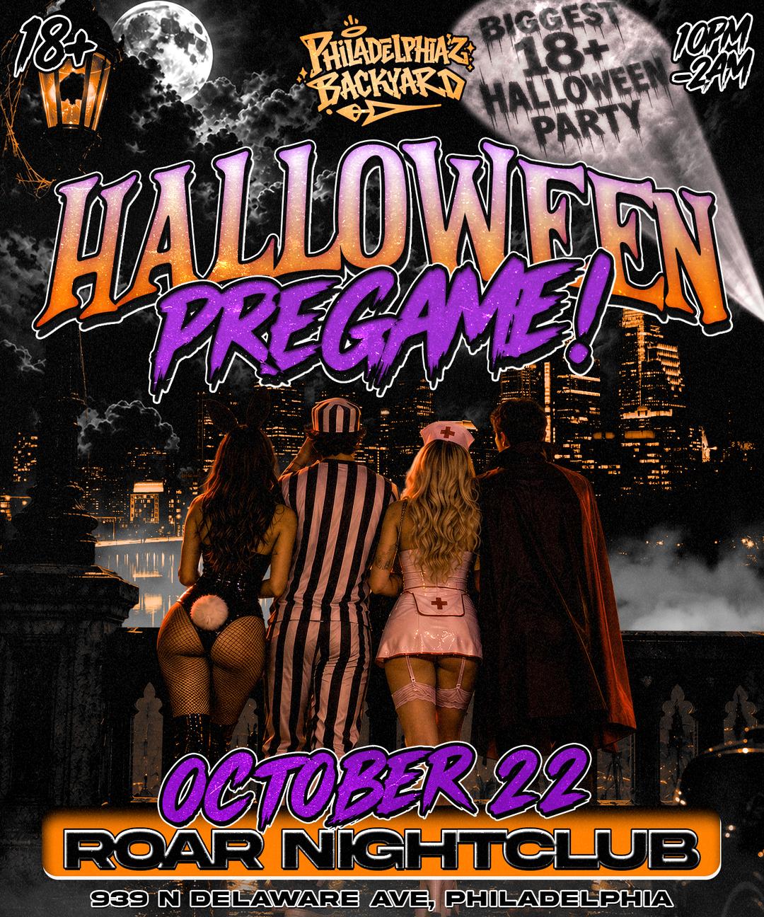 🎃 PHILADELPHIA HALLOWEEN PREGAME 🎃 event flyer