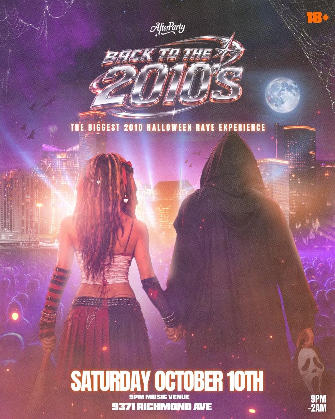 BACK TO 2010S  HALLOWEEN: HOUSTON event flyer