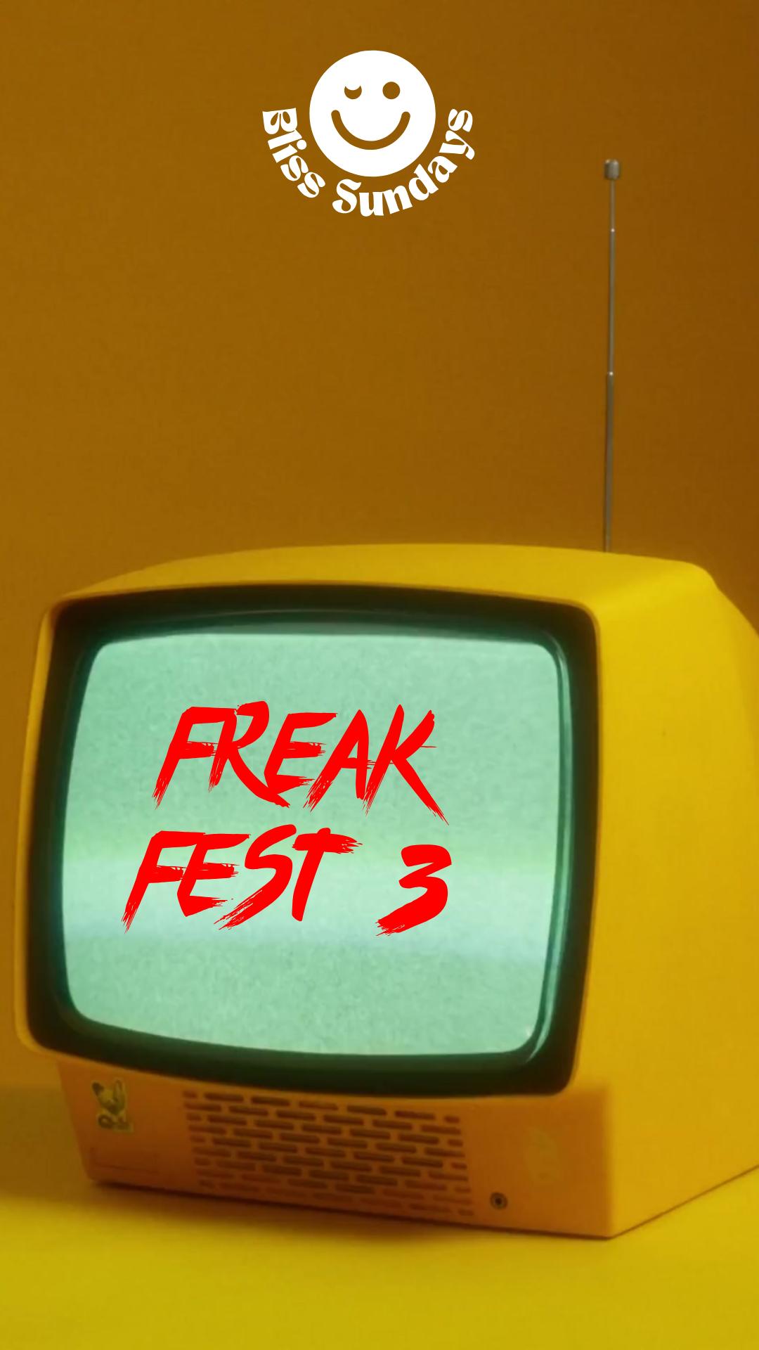 FREAK FEST 3: WLW COSTUME PARTY event flyer