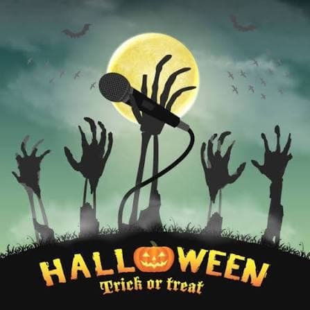 D & D Halloween Karaoke event flyer