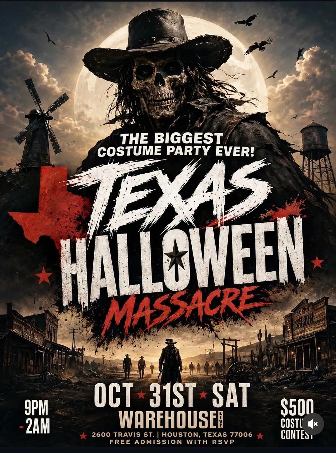 TEXAS HALLOWEEN MASSACRE 2026 event flyer