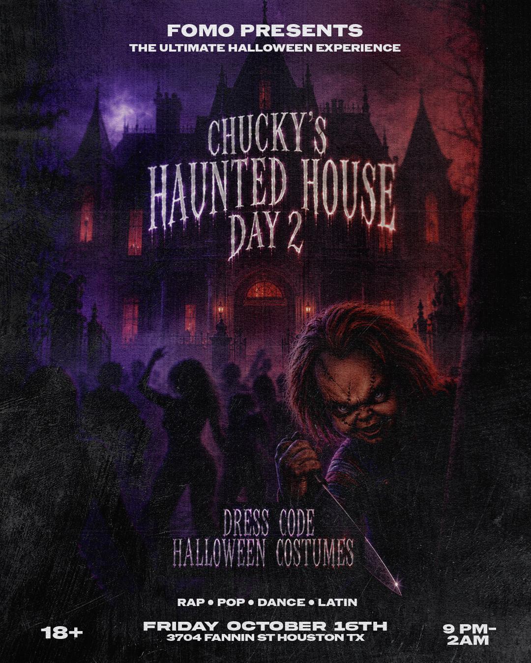 HOUSTON HAUNTED HOUSE: CHUCKY EDITION PT 2 event flyer