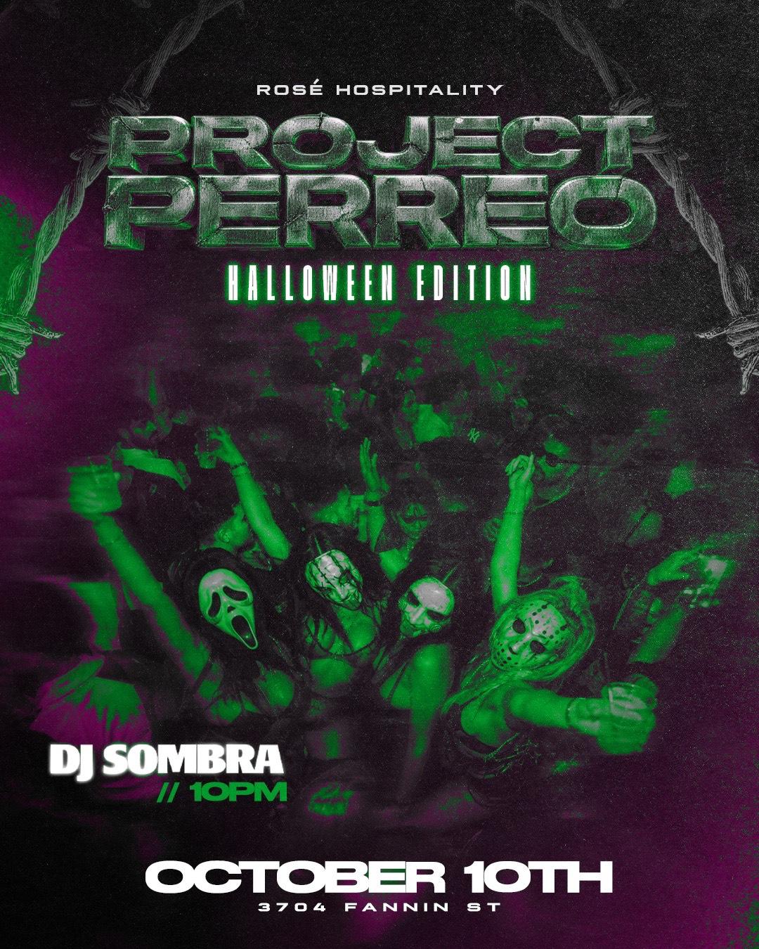 PROJECT PERREO HALLOWEEN event flyer