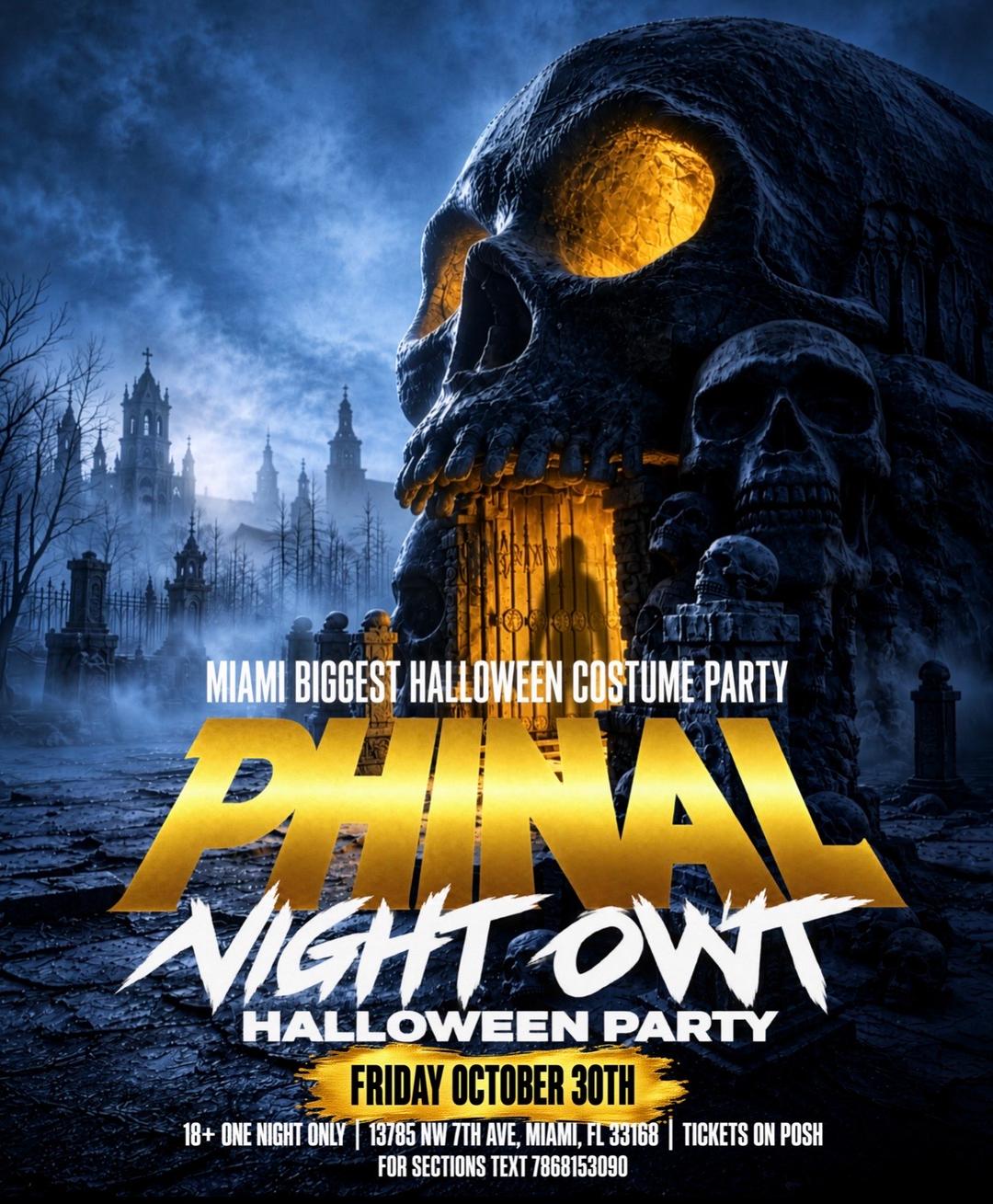PHINAL NIGHT OWT (HALLOWEEN EVE COSTUME PARTY) event flyer