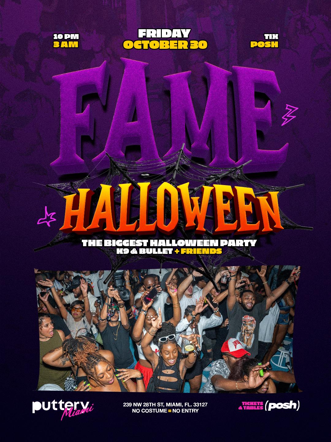 FAME MIAMI | HALLOWEEN EDITION event flyer