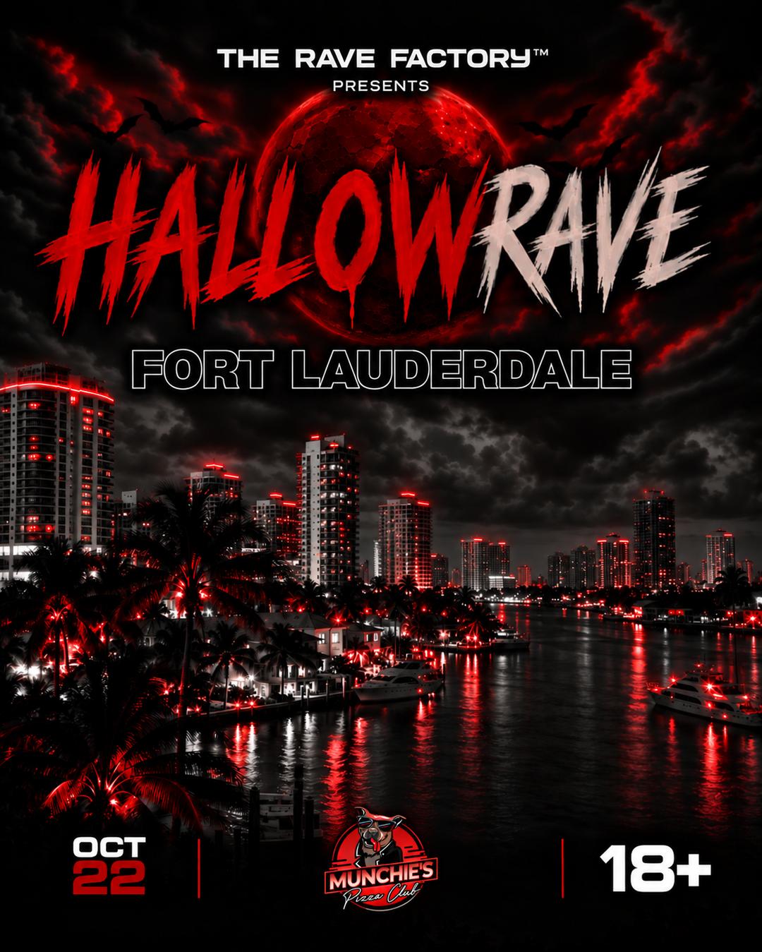 Hallowrave Fort Lauderdale event flyer