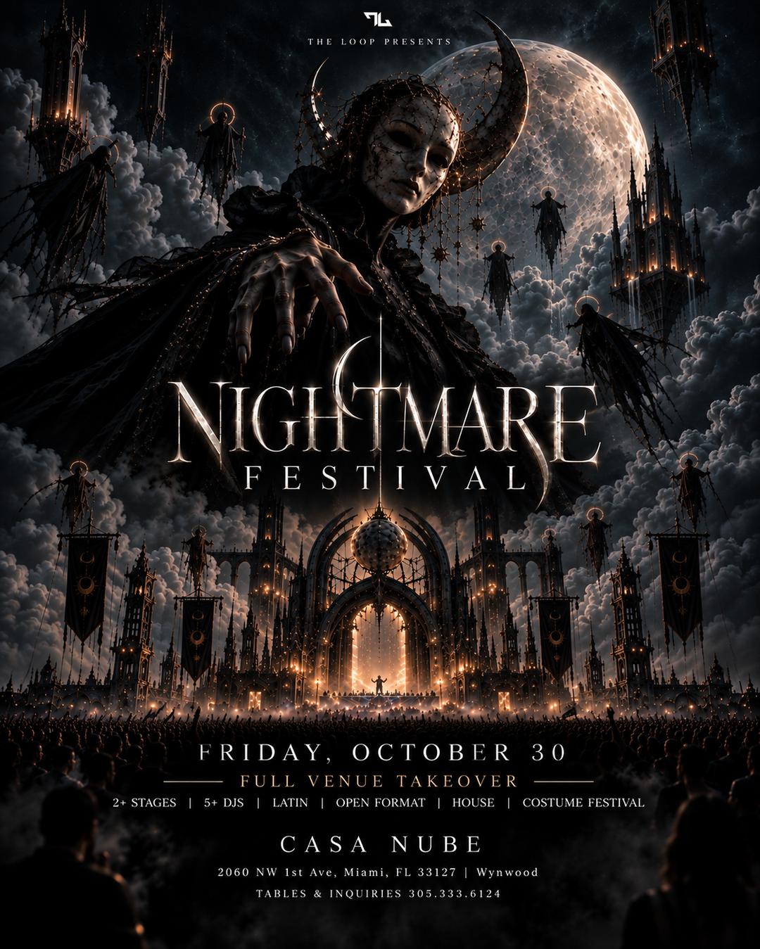 🪦NIGHTMARE HALLOWEEN FESTIVAL event flyer