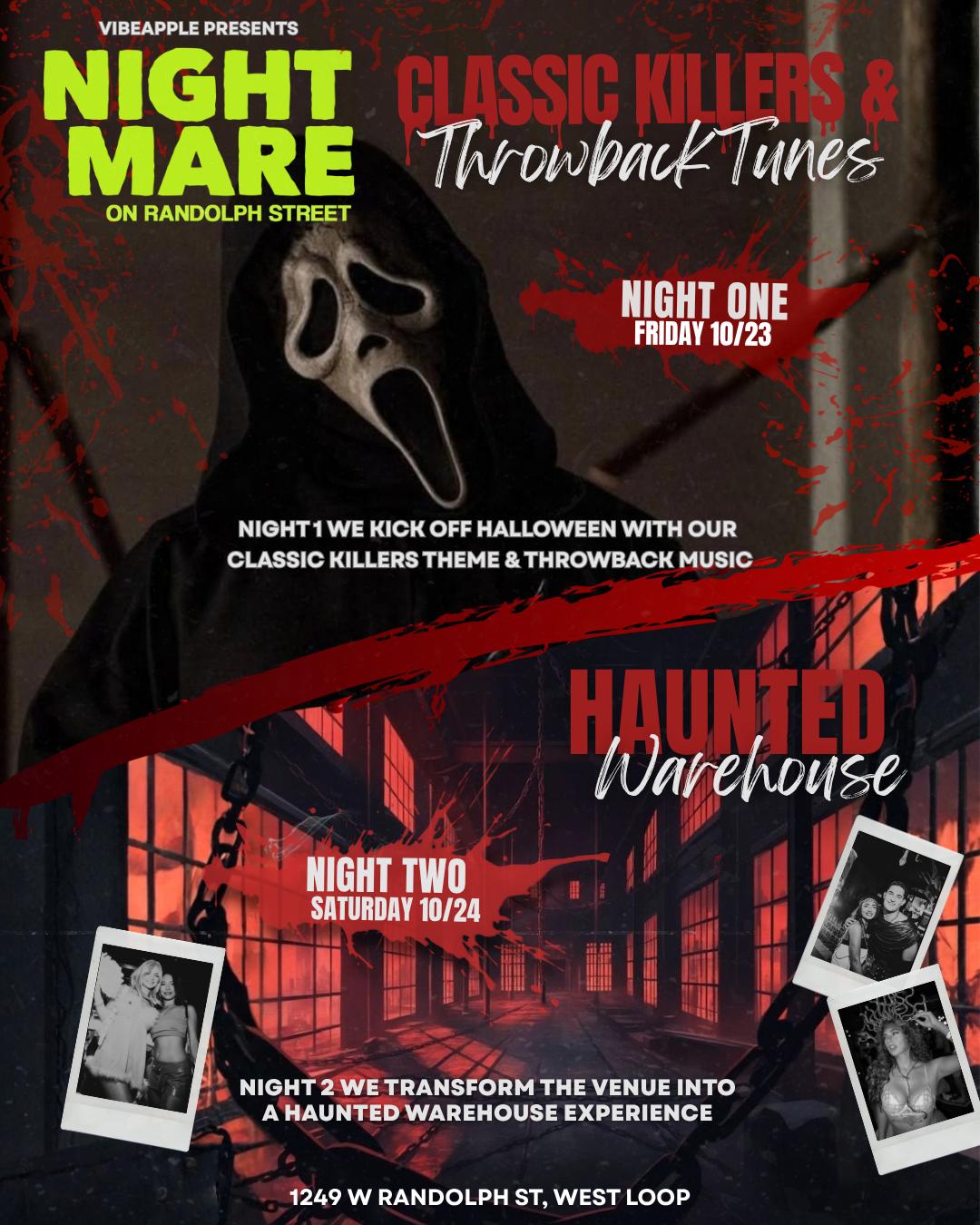 NIGHTMARE ON RANDOLPH - A TWO DAY HALLOWEEN EXPERIENCE event flyer