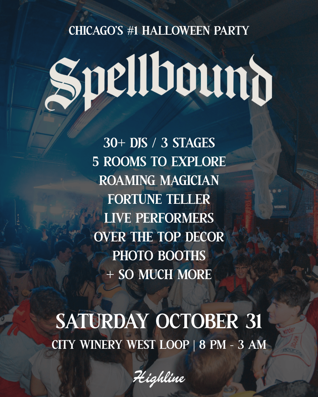 SPELLBOUND | Chicago's BEST Halloween Party | West Loop event flyer