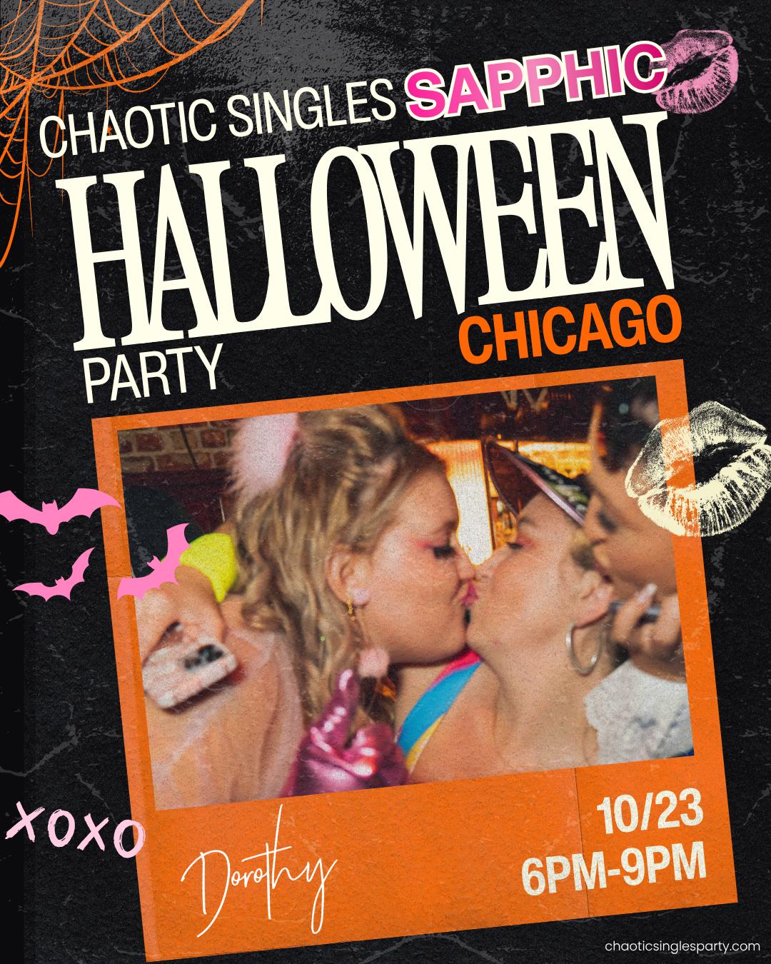 Chaotic Singles SAPPHIC HALLOWEEN Party (Chicago) event flyer
