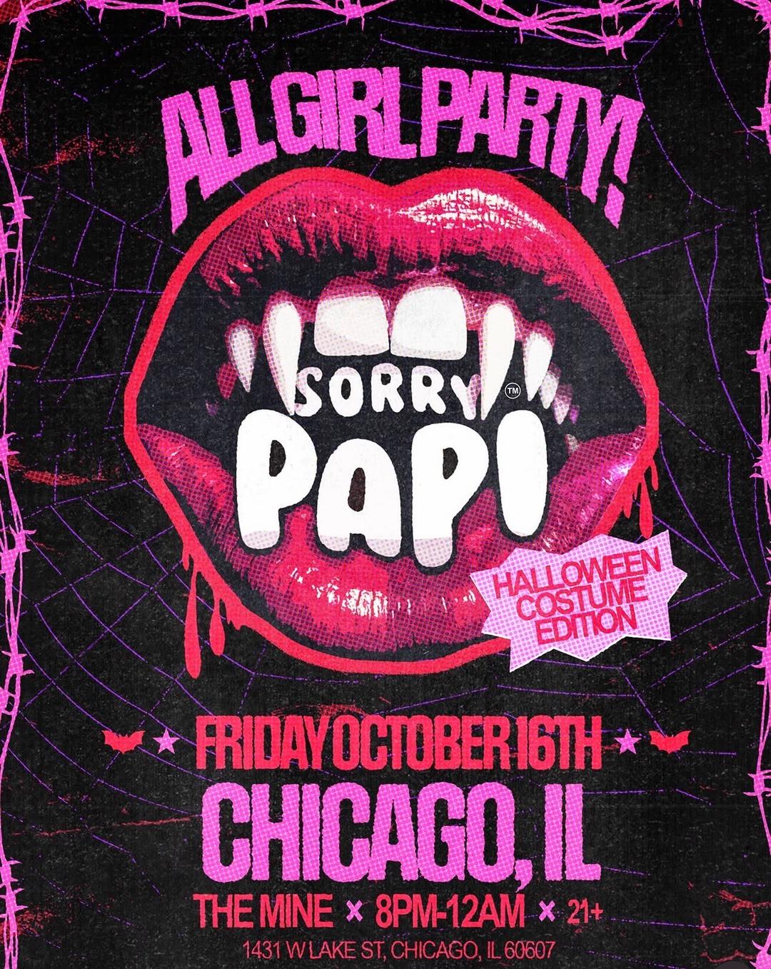 All Girls Halloween Costume Party @TheMine 👻💜 event flyer